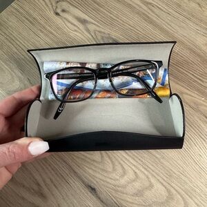 Barton Perreira Black Eyeglasses with Artistic Case